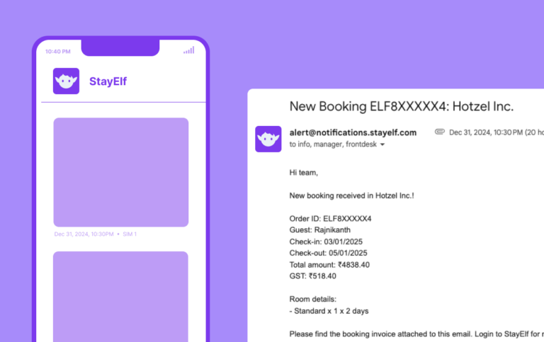 WhatsApp & SMS Notifications + Automated Pre & Post-Stay Messaging
